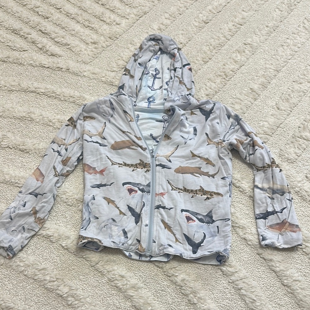 🦈⚓️Reversible Posh Peanut Shark Print Hoodie